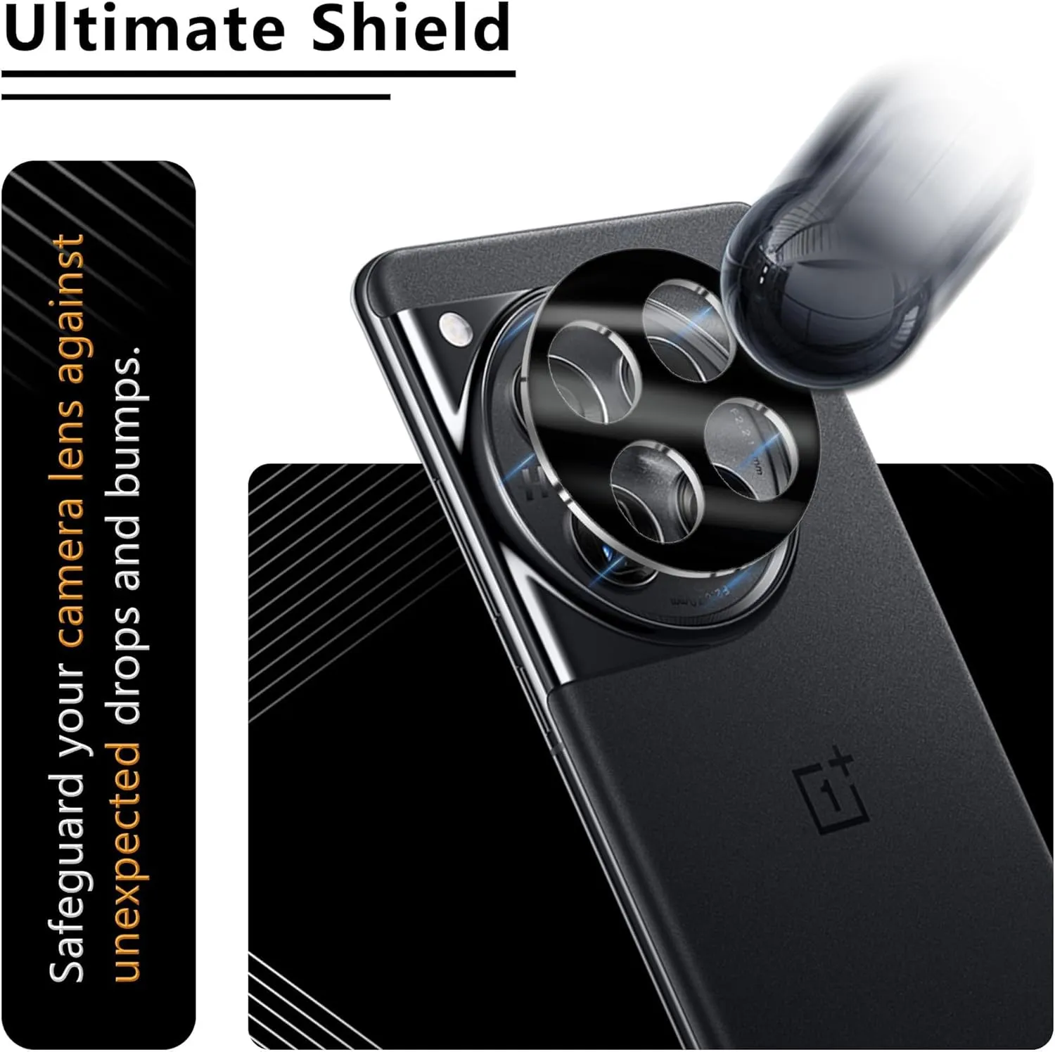 2 2pcs for OnePlus 12 Screen Protector (Not Tempered Glass), 2 Flexible TPU Film with 2 Glass Camera Lens Protector, Self-Healing, Bubble-Free, Easy Install, Compatible with Curved Edges and Cases