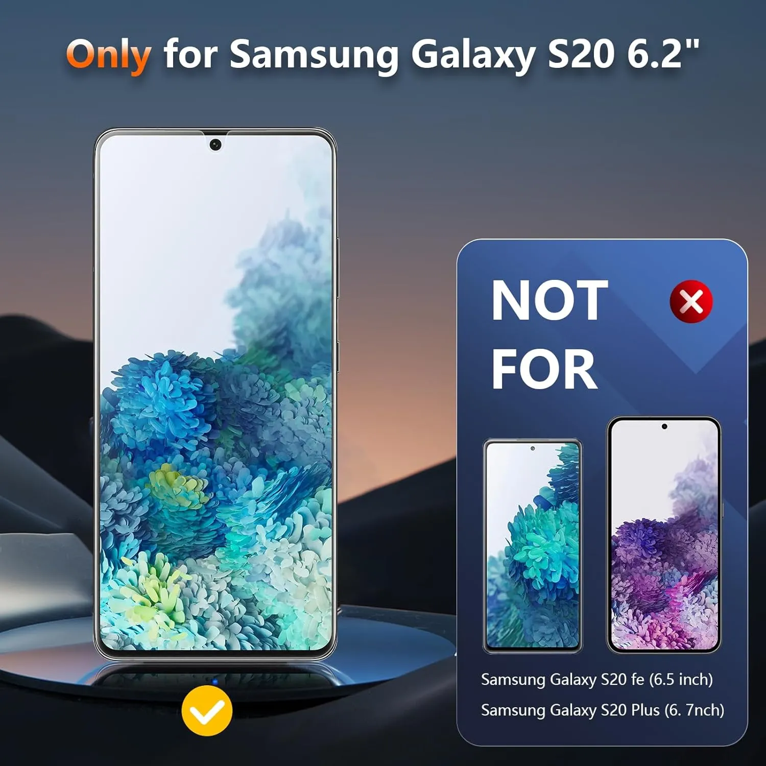 [2 Pack] for Samsung Galaxy S20 Privacy Screen Protector Flexible TPU, Fingerprint Unlock, Scratch Resistant, Easy Installation, Case Friendly, Bubble Free