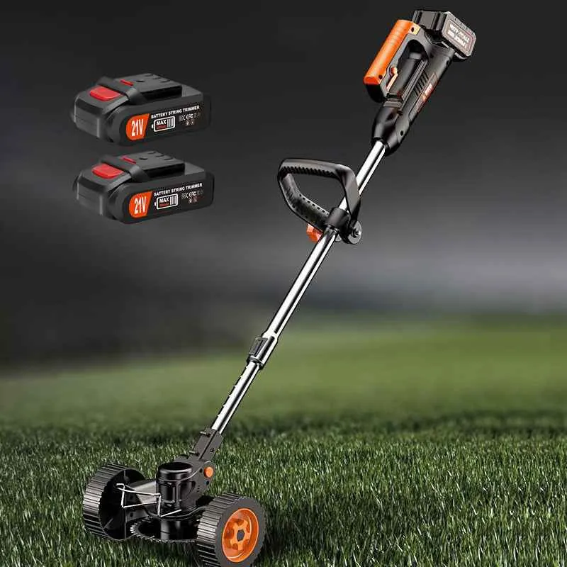21V Electric Cordless Lawn Grass Weed Wacker Edge Trimmer