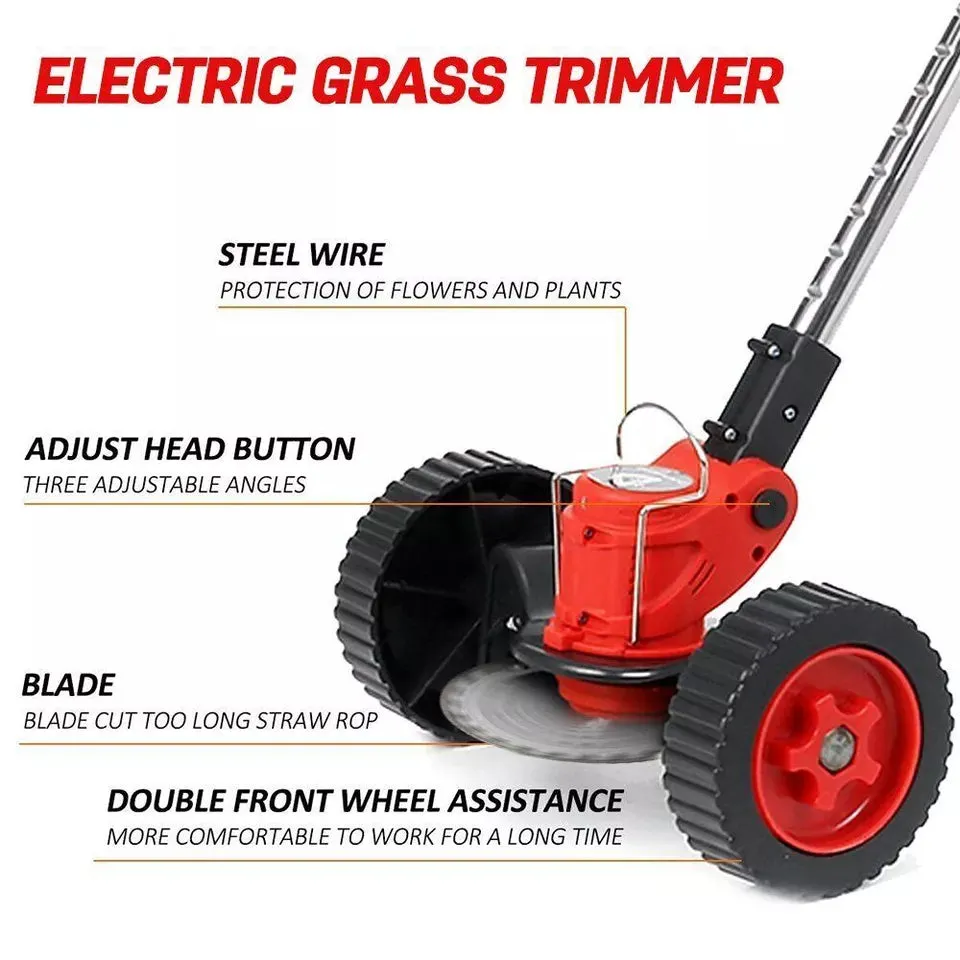 3-in-1 Cordless Electric Lawn Edger, Lightweight Grass & Weed Trimmer