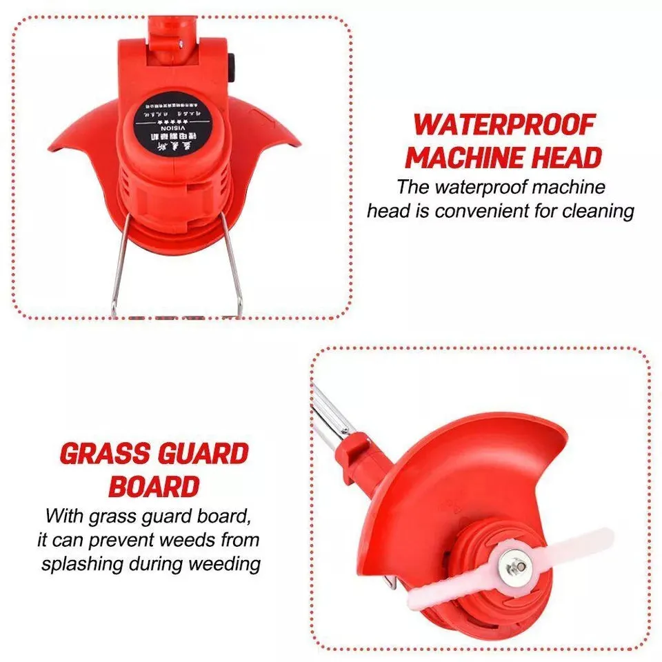 3-in-1 Cordless Electric Lawn Edger, Lightweight Grass & Weed Trimmer