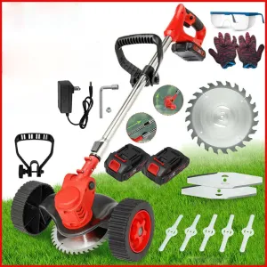 3-in-1 Cordless Electric Lawn Edger, Lightweight Grass & Weed Trimmer