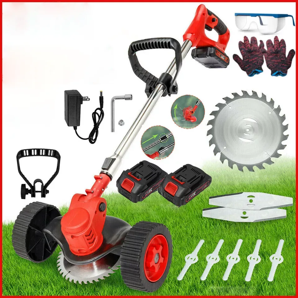 3-in-1 Cordless Electric Lawn Edger, Lightweight Grass & Weed Trimmer