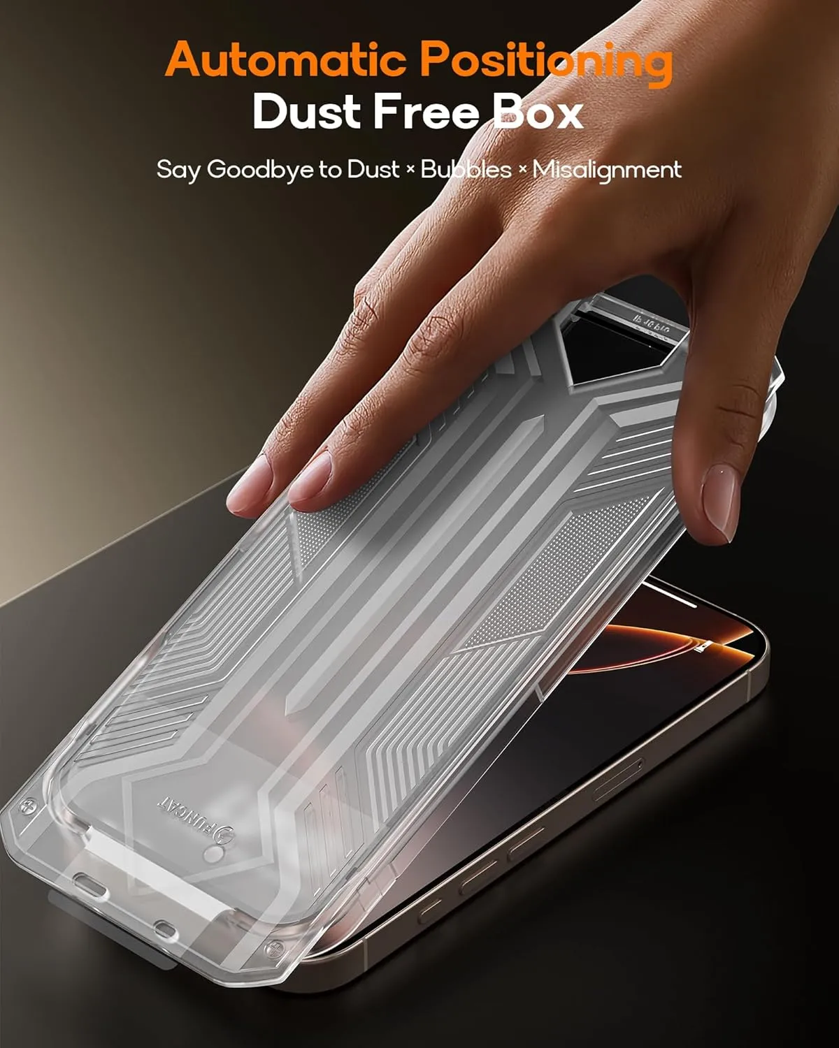3 Pack for iPhone 16 Pro Privacy Screen Protector Tempered Glass:9H  Durable, Auto Positioning, Bubble Free, High Definition, Easy Installation
