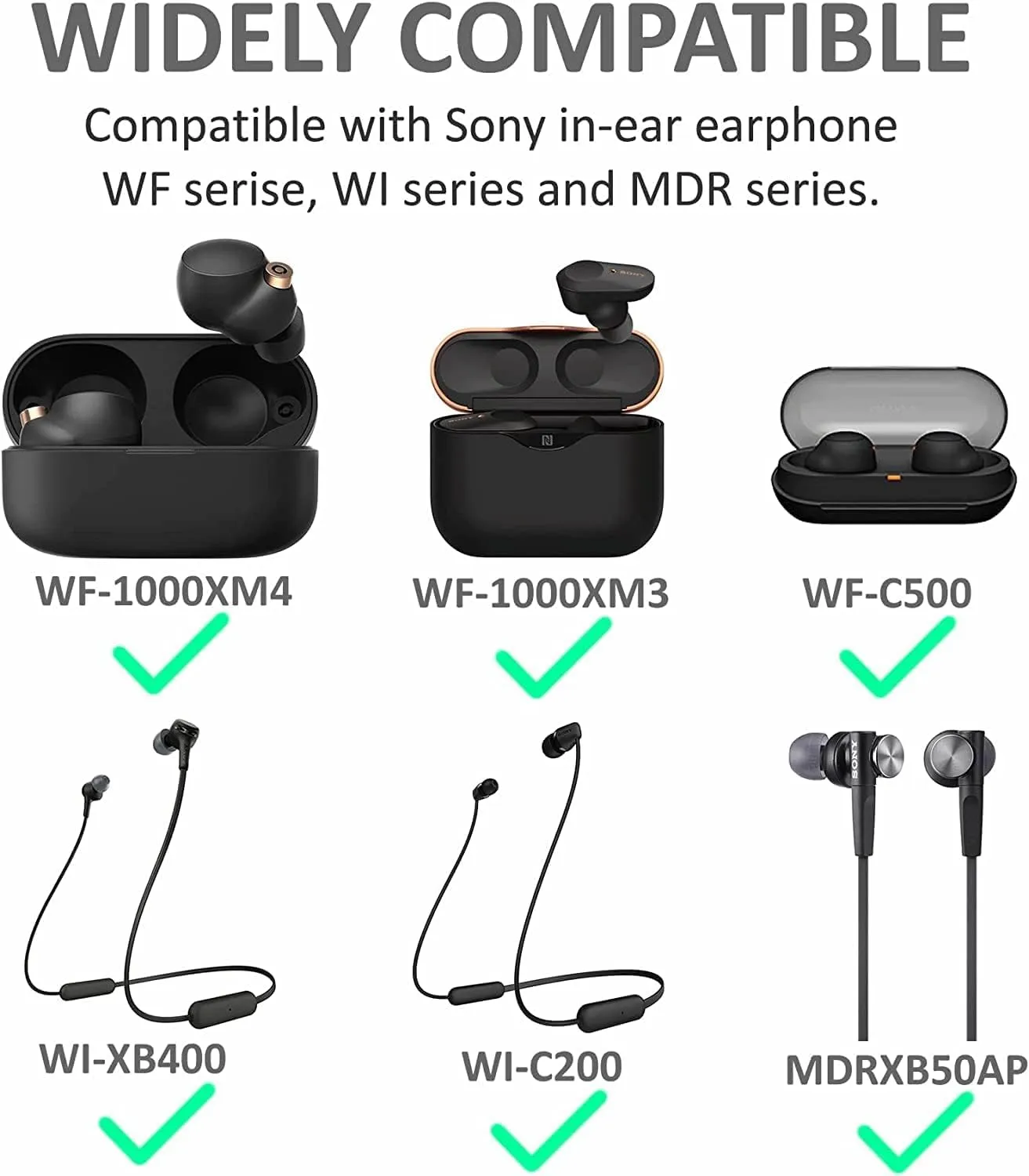 36 Pcs Medium Size Earbuds Ear Tips Replacement Tips Earbuds Cap Silicone Eartips Compatible with 1000xm4 1000xm5 Sony/Beats/AKG/KZ etc. in-Ear Earphones, 18 Pairs M Size,Black-Red (42118PBRM)