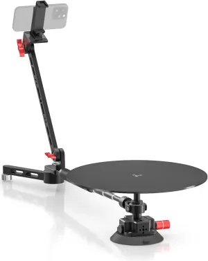 360 Degree Spinner, Professional Photography Turntable, Rotating Camera Slider, Spinning Photo Video Booth, Spin Platform for Product Photography, Commercial Video