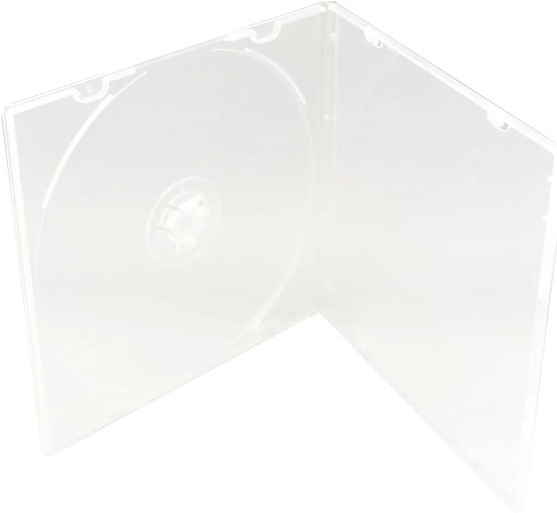 5.2mm Slim Single Clear PP Poly Cases 200 Pack with Outer Sleeves