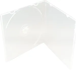 5.2mm Slim Single Clear PP Poly Cases 200 Pack with Outer Sleeves