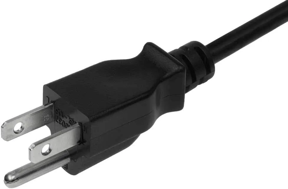 6 Feet (2 Meters) 14AWG Heavy Duty 3 Prong Monitor (Universal Power Cord) Computer Power Cord 6ft (2M) 3 Conductor (IEC320 C13 to NEMA 5-15P) 15 Amp AC Power Cable CNE593715 (3 Pack)