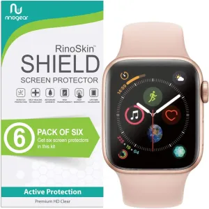 6-Pack Apple Watch 40mm Screen Protector for iWatch (Series 6, 5, 4, SE 2, SE) Flexible Clear Film Case Friendly Accessories