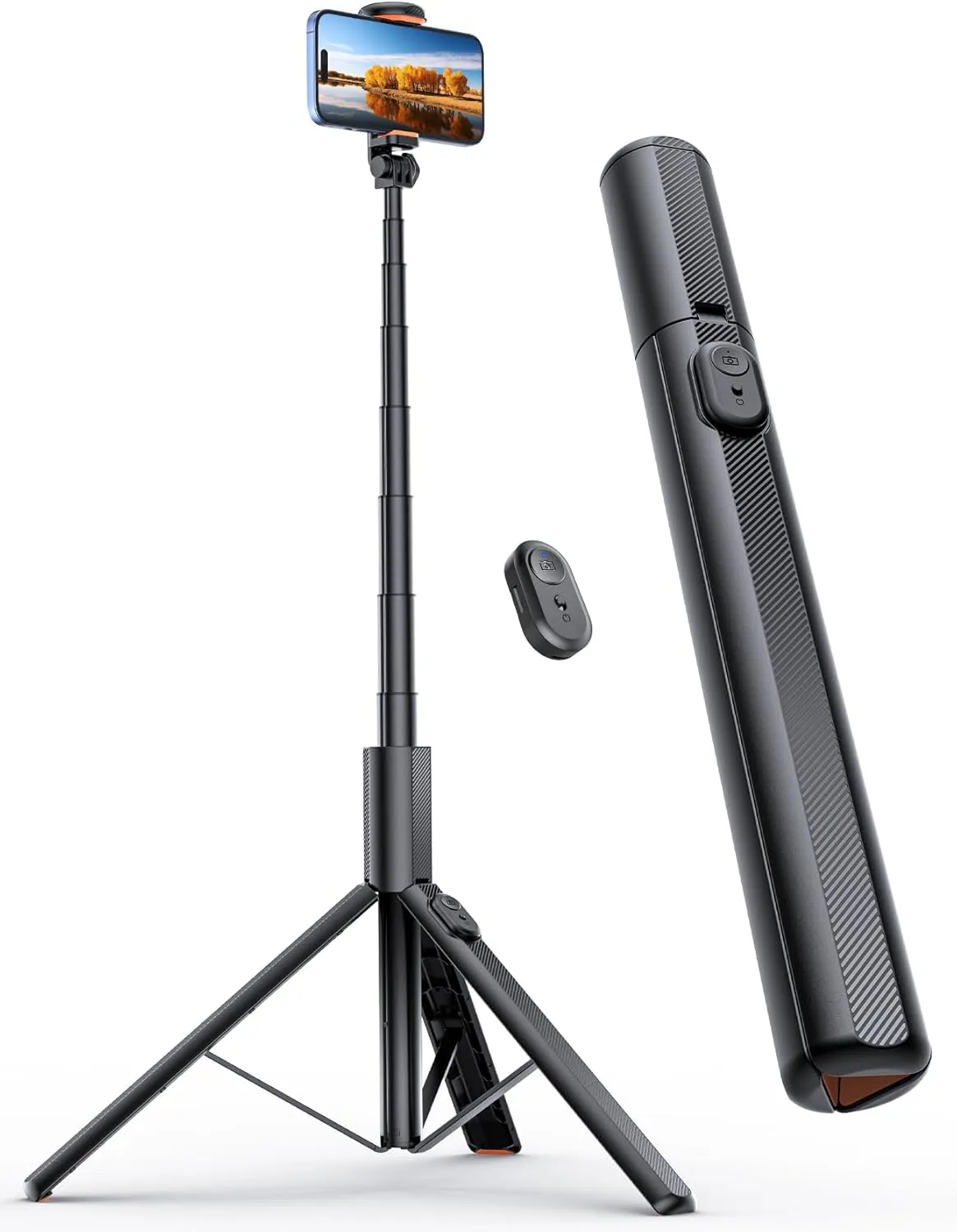 71" Phone Tripod, NT79 Extendable Selfie Stick for Cell PhoneCamera, Tripod Stand with Remote for Video Recording, Phone Holder Tripod Compatible with iPhone Android, Camera