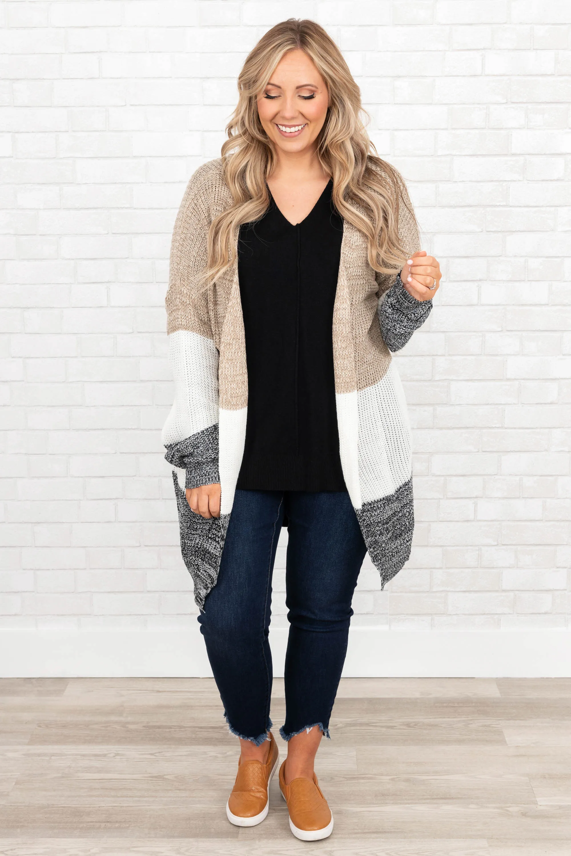 Above Standards Cardigan, Gray