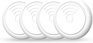 Air Tag 4-Pack: High Capacity Battery | IP65 Waterproof, Smart Tags Works with Apple Find My (iOS only) Bluetooth Tracker Tag Locator for Keys,Luggage,Backpack etc