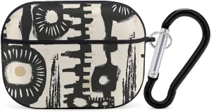 Airpods Pro Case for (2nd/1st Gen), African Print Design Airpods Pro 2 Cover, Earpods Case with Durable Carabiner, Earbud Cases Supports Wireless Charging Durable and Shockproof