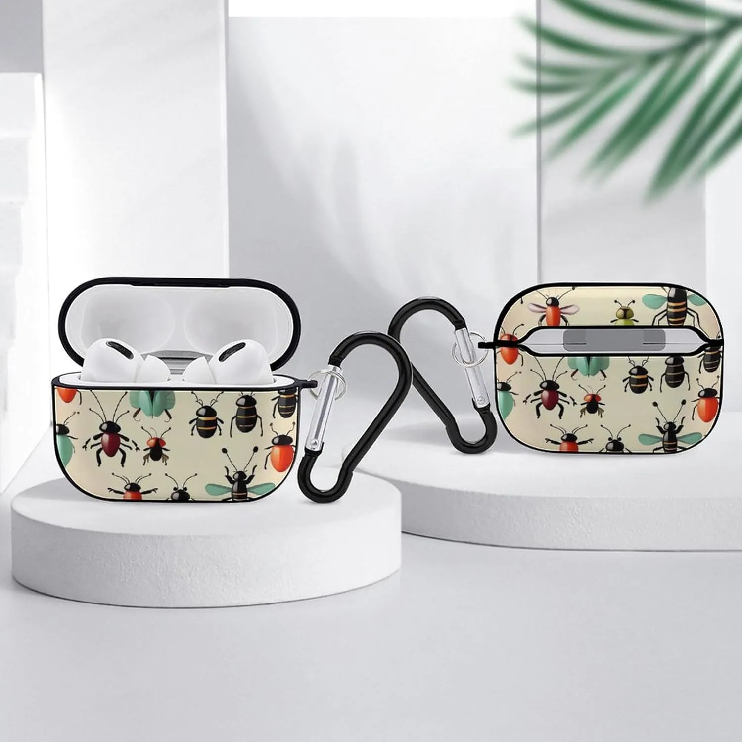 Airpods Pro Case for (2nd/1st Gen), Cartoon Small Animal Airpods Pro 2 Cover, Earpods Case with Durable Carabiner, Earbud Cases Supports Wireless Charging Durable and Shockproof