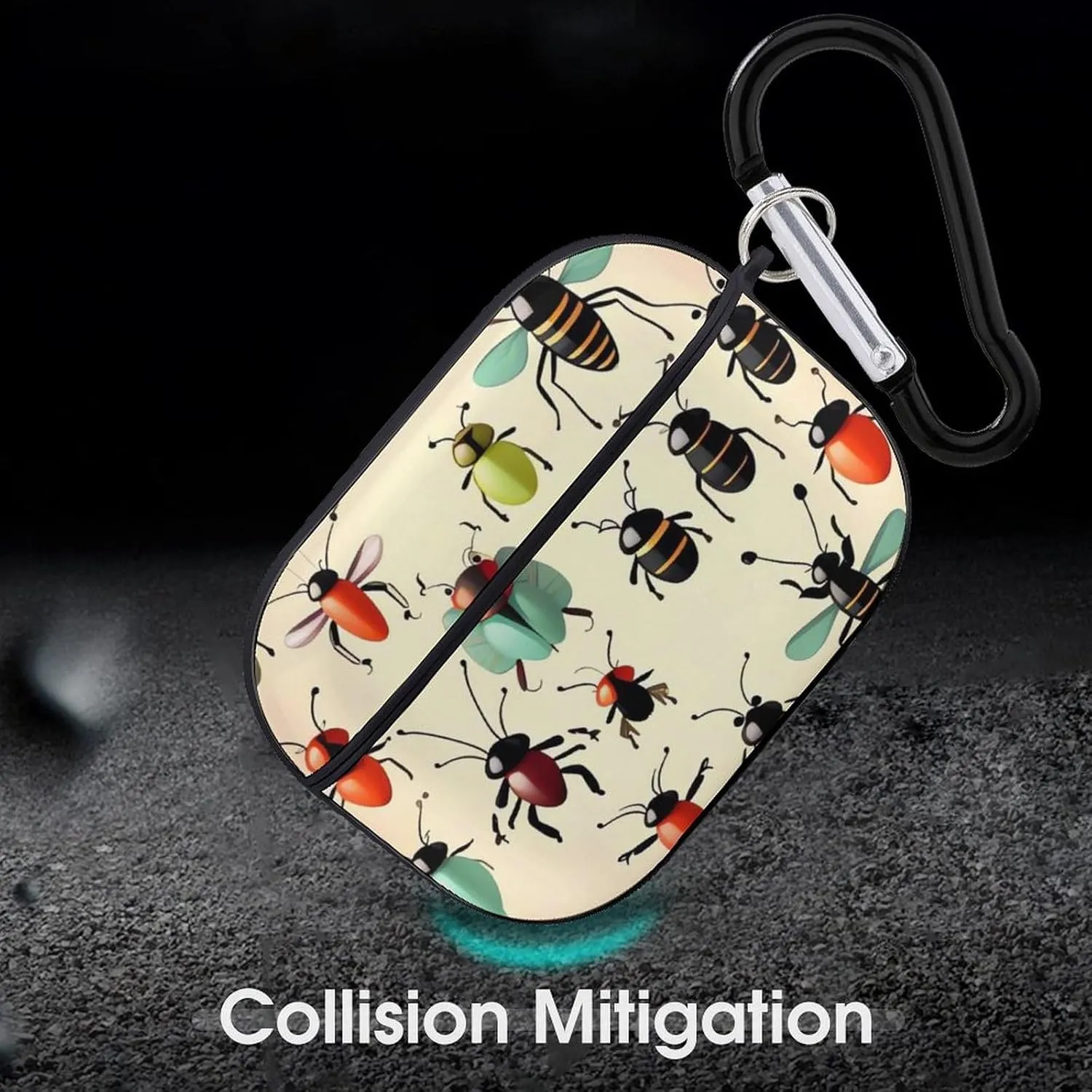 Airpods Pro Case for (2nd/1st Gen), Cartoon Small Animal Airpods Pro 2 Cover, Earpods Case with Durable Carabiner, Earbud Cases Supports Wireless Charging Durable and Shockproof