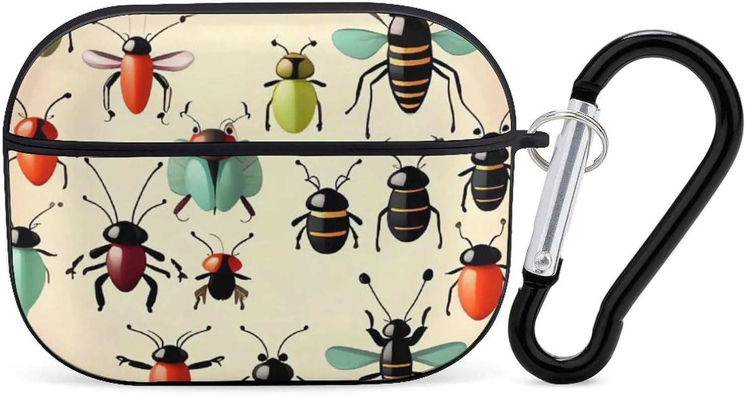 Airpods Pro Case for (2nd/1st Gen), Cartoon Small Animal Airpods Pro 2 Cover, Earpods Case with Durable Carabiner, Earbud Cases Supports Wireless Charging Durable and Shockproof