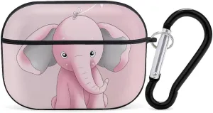 Airpods Pro Case for (2nd/1st Gen), Elephant Airpods Pro 2 Cover, Earpods Case with Durable Carabiner, Earbud Cases Supports Wireless Charging Durable and Shockproof