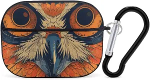 Airpods Pro Case for (2nd/1st Gen), Retro Color Owl Airpods Pro 2 Cover, Earpods Case with Durable Carabiner, Earbud Cases Supports Wireless Charging Durable and Shockproof