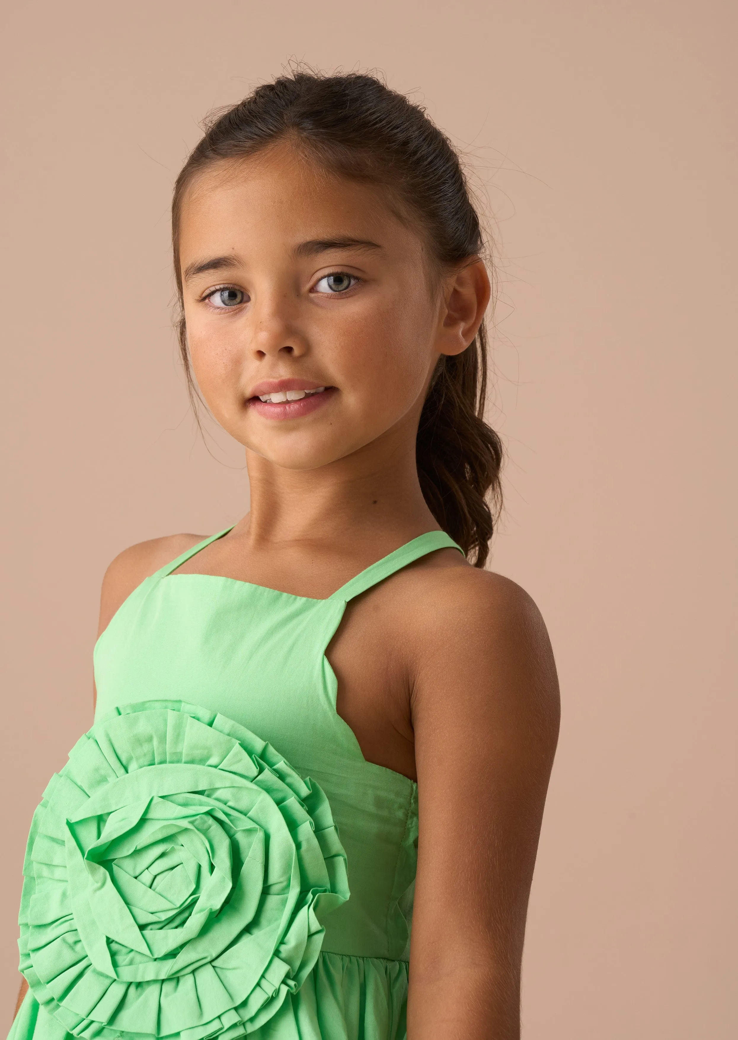 ANGEL & ROCKET ALEGRA CORSAGE SCALLOP JUMPER