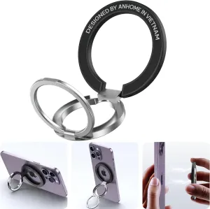 AnHome Magnetic Phone Ring Holder for MagSafe Kickstand, Magnet Finger Loop Grip Stand Holders, Compatible with iPhone 15 14 Plus 13 12 Pro, Pro Max, Mini, Mag Safe Cell Phone Accessories
