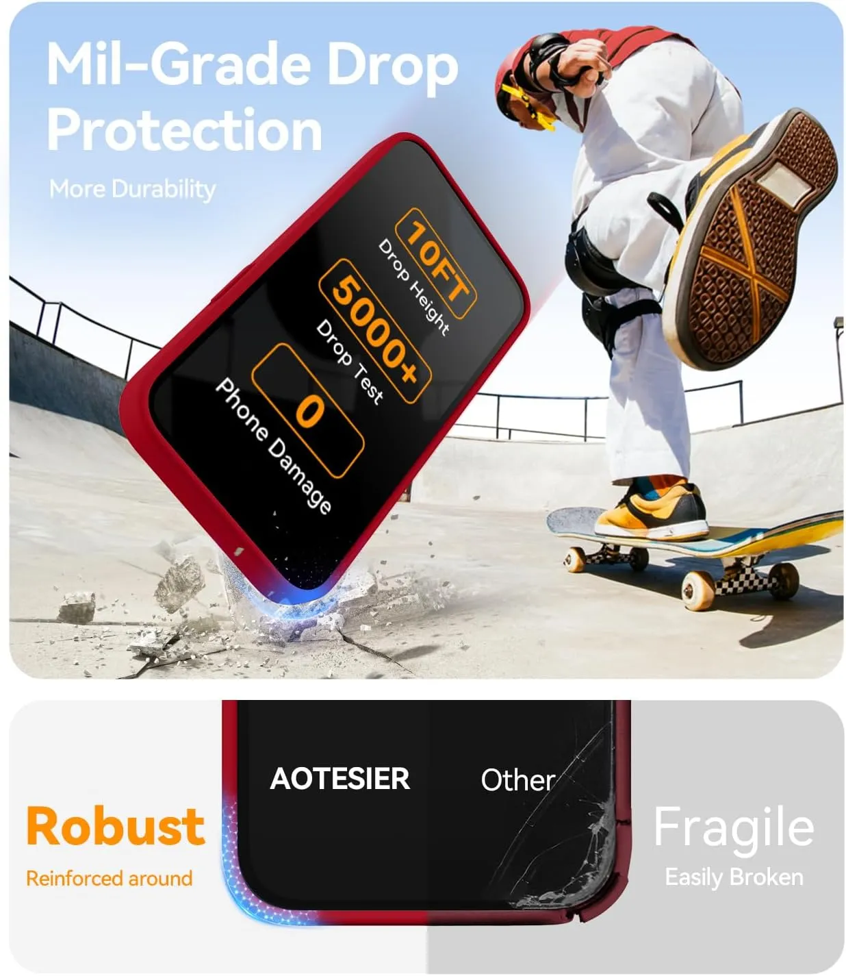 AOTESIER Magnetic for iPhone 13 Case, [Compatible with MagSafe][Military Shockproof Protection] Silicone Case with Soft Microfiber Lining, Camera & Screen Protection 6.1 inch, Deed Red