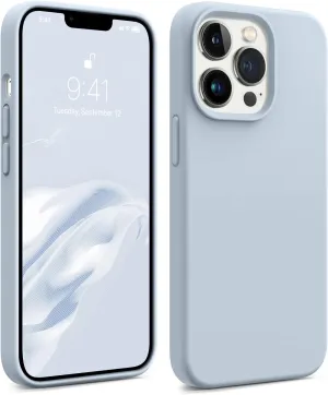 AOTESIER Magnetic for iPhone 13 Pro Max Phone Case, [Compatible with MagSafe][Military Shockproof Protection] Silicone Case with Soft Anti-Scratch Microfiber Lining, 6.7 inch, Baby Blue