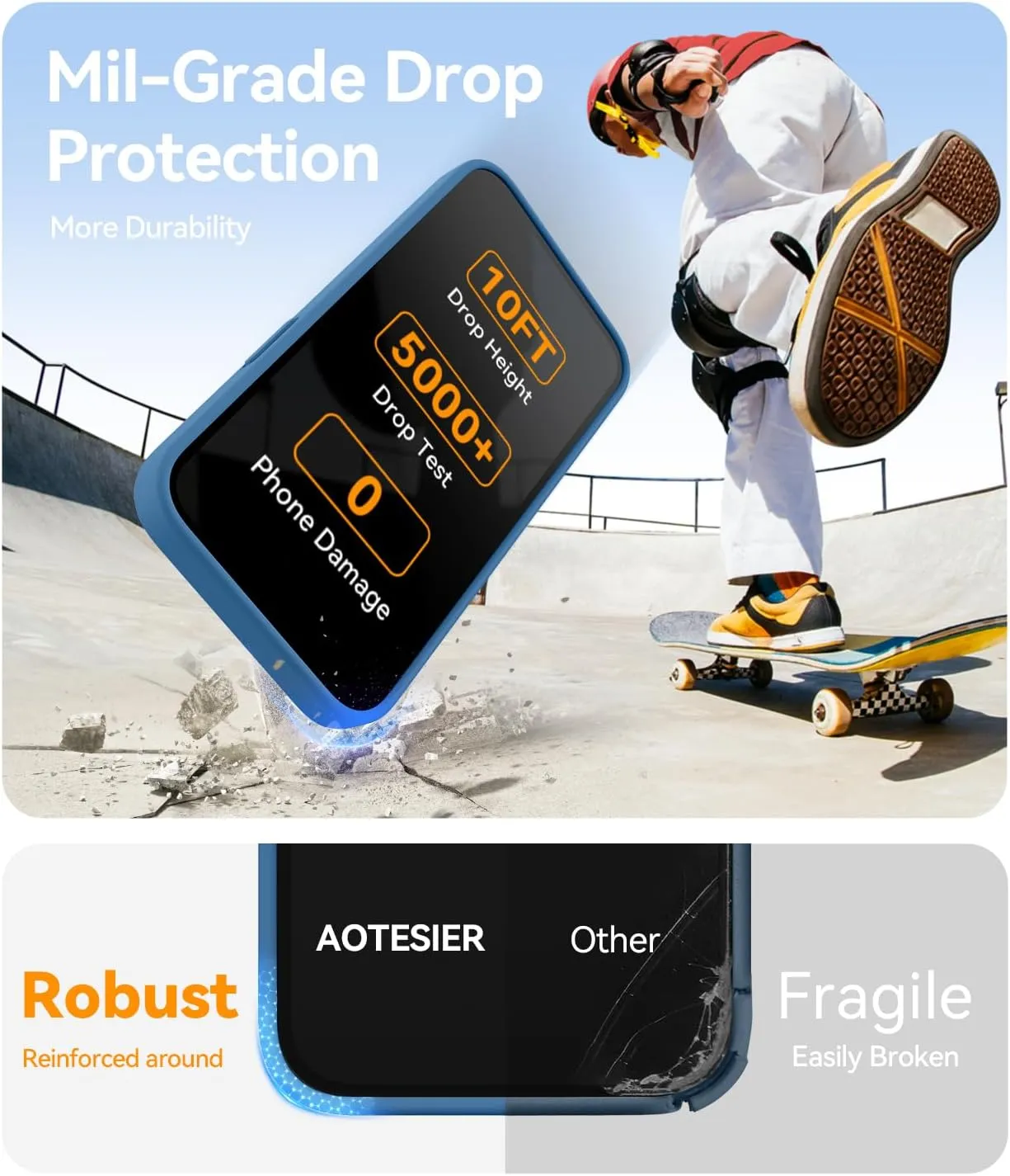 AOTESIER Magnetic for iPhone 13 Pro Max Phone Case, [Compatible with MagSafe][Military Shockproof Protection] Silicone Case with Soft Anti-Scratch Microfiber Lining, 6.7 inch, Blue