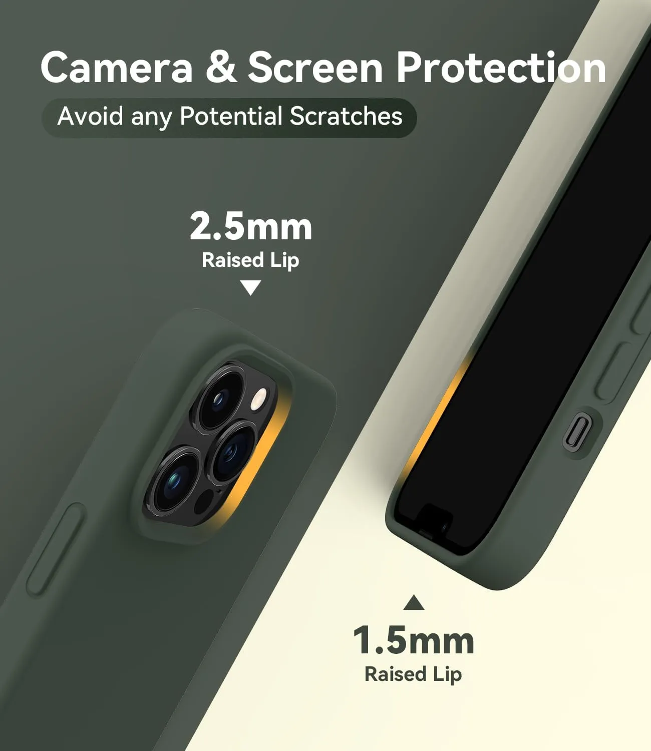 AOTESIER Magnetic for iPhone 13 Pro Phone Case, [Compatible with MagSafe][Military Shockproof Protection] Silicone Case with Soft Microfiber Lining, Camera & Screen Protection 6.1 inch, Alpine Green