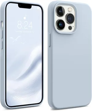 AOTESIER Magnetic for iPhone 13 Pro Phone Case, [Compatible with MagSafe][Military Shockproof Protection] Silicone Case with Soft Microfiber Lining, Camera & Screen Protection 6.1 inch, Baby Blue