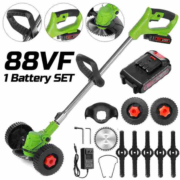 Aroflit 88V Electric Cordless Lawn Grass Weed Wacker Edge Trimmer
