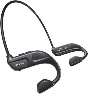 AWEI Open Ear Headphones,Wireless Bluetooth Air Conduction Sport HeadphonesUltra-Light at Just 0.04 Pounds Waterproof Wireless Earphones for Workouts, Running with Built-in Mic