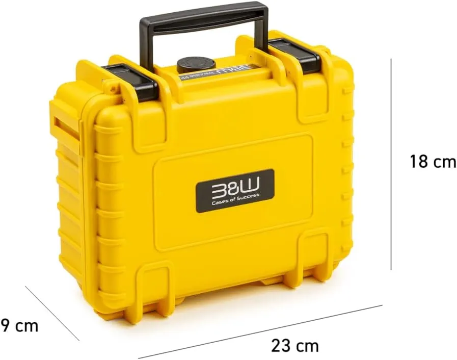 B&W International 500/Y 500 Outdoor Case Empty Durable Type, Yellow
