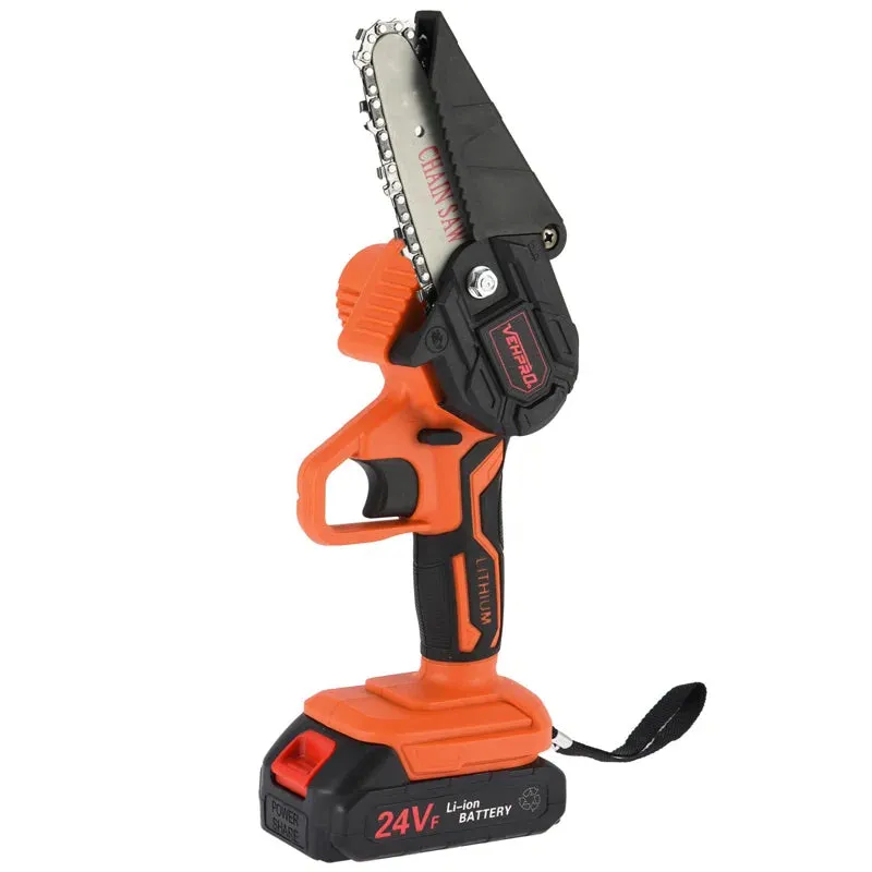 Battery Powered Cordless Electric Mini Tree Branch Chainsaw, 550W