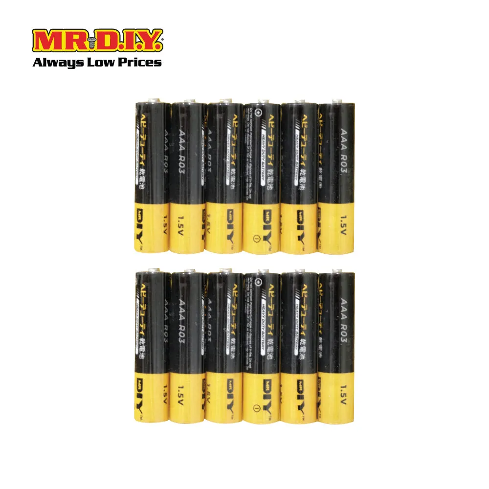 [BEST SELLER] (MR.DIY) Super Extra AAA Battery (12pcs)
