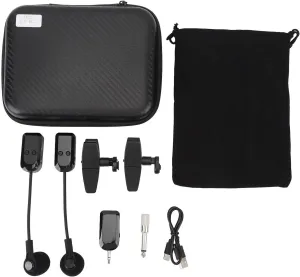 Bewinner Saxophone Cordless Microphone - Saxophone Microphone System, Clip On Instrument Microphone for Sax, 2.4G Clip On Sax Mic System for Stage Performance Pickup