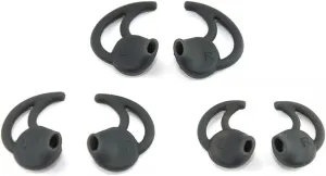 Black Silicone Ear Tips for Bose Soundsport Replacement Eargels, 3 Pairs S/M/L Sizes (S/M/L)