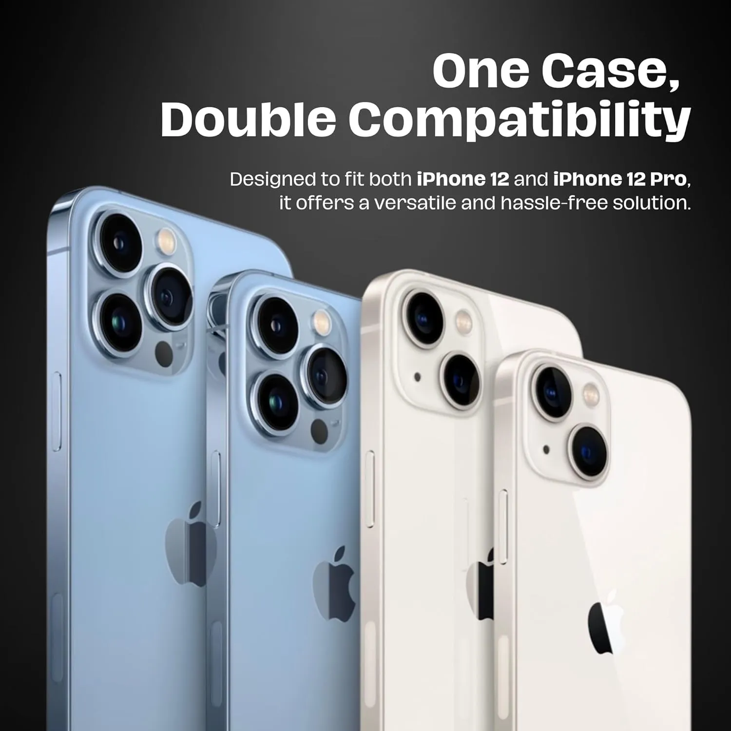 Black Silicone Phone Case for iPhone 12 Case & iPhone12 Pro - Shockproof, Slim Fit & Non Slip Grip Cell Phone Basic Cases - Black Phonecase Rugged Style Design for Durable Cellphone Protector (6.1)
