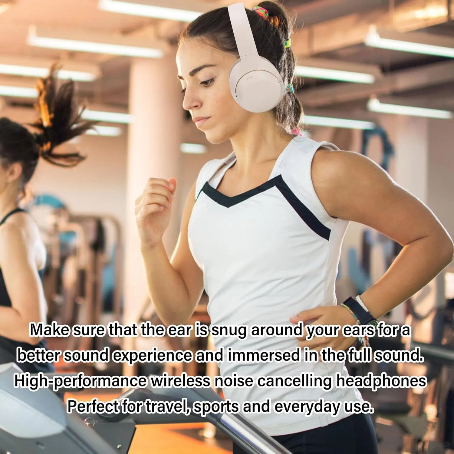 Bluetooth Headphones Over Ear, V5.3 Long Playtime Deep Bass Stereo Rechargeable Foldable Cordless Headset with 3.5mm Port, Supports A2DP, AVRCP, HSP, Protocols (Khaki)