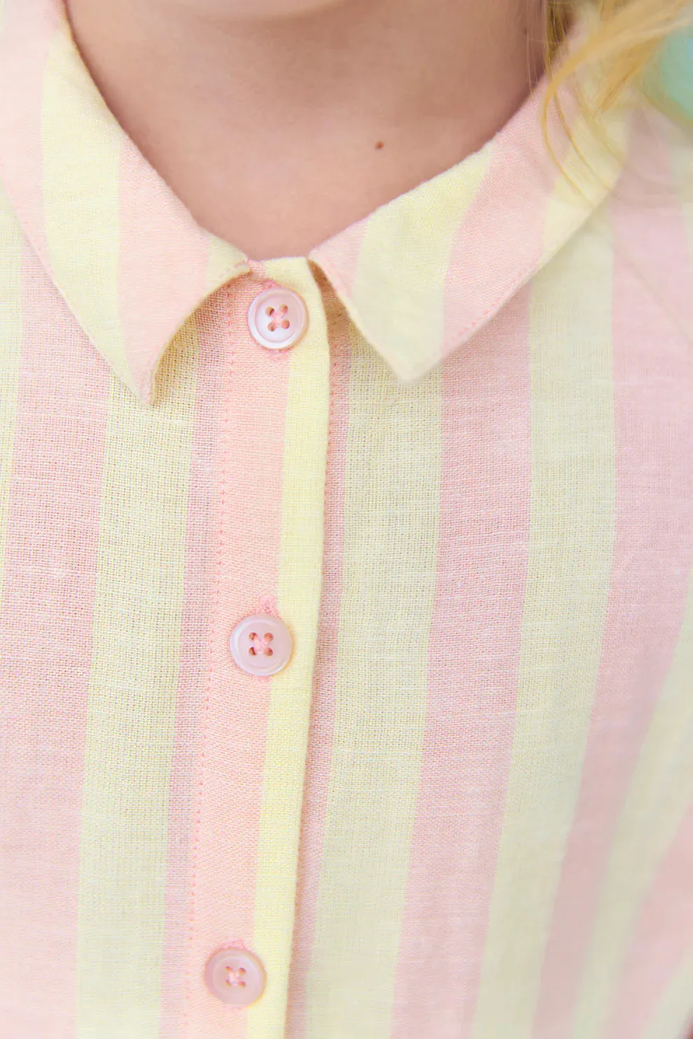 BONTON CLEM STRIPED COLLARED JUMPER