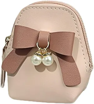 Bow Tie Small Bag for AirPods Pro 2nd Case, 1st / Galaxy Buds Earphones Cover, Access Cards Keychain, For Sony LinkBuds S WF-L900 WF-1000XM4 Ambie AM-TW01 Earbuds Case Coin Mini Pouch (#1)