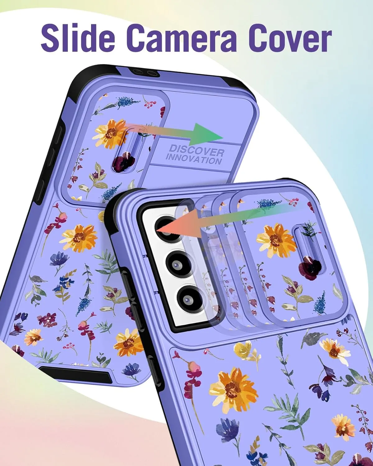 Buleens for Samsung Galaxy S21 Case 6.2 Inch - with Ring Stand & Camera Cover Aesthetic Cute Designed for Women Girls Girly Pretty Flowers Floral for Samsung S21 Phone Case Compatible with Magsafe