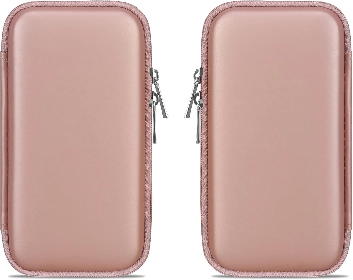 Canboc Carrying Travel Pouch MacBook Charger Case for MacBook Accessories, Charging Cords, Air Power Adapter, iPhone Charger, USB Cable Organizer for Earbuds, Battery Pack, USB Hub, Rose Gold