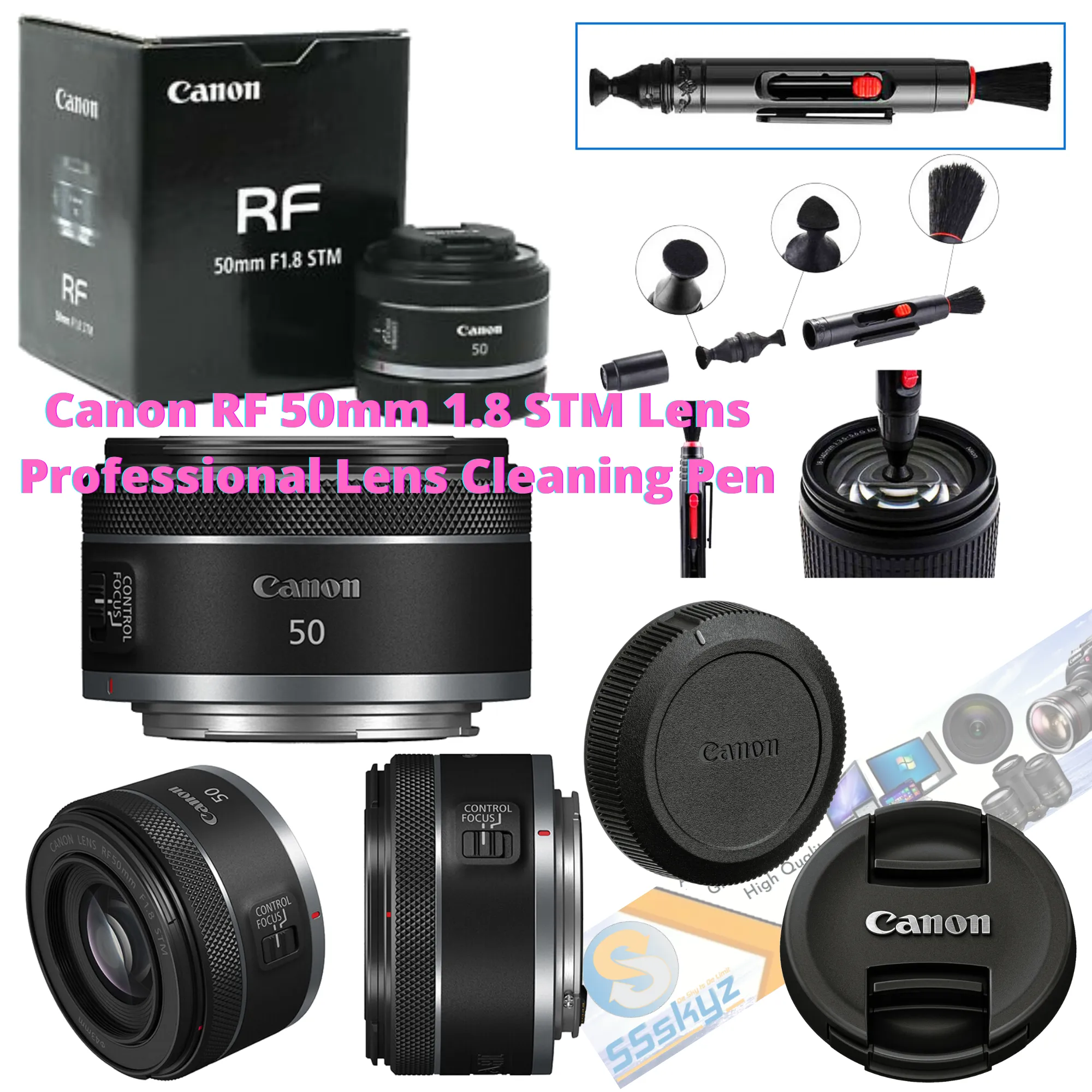 Canon 50mm 1.8 Stm Rf F1.8 Lens Standard Auto Focus F/1.8 Camera Lens New Model