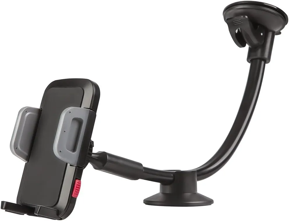 Car Phone Mount, Universal Long Arm Windshield Handsfree Phone Holder for Car Compatible iPhone 14 Pro/13/12/11/Xs/XR/X/8 Plus, Galaxy S20/S10/S9/S9 /Note 10/S8, Huawei and More