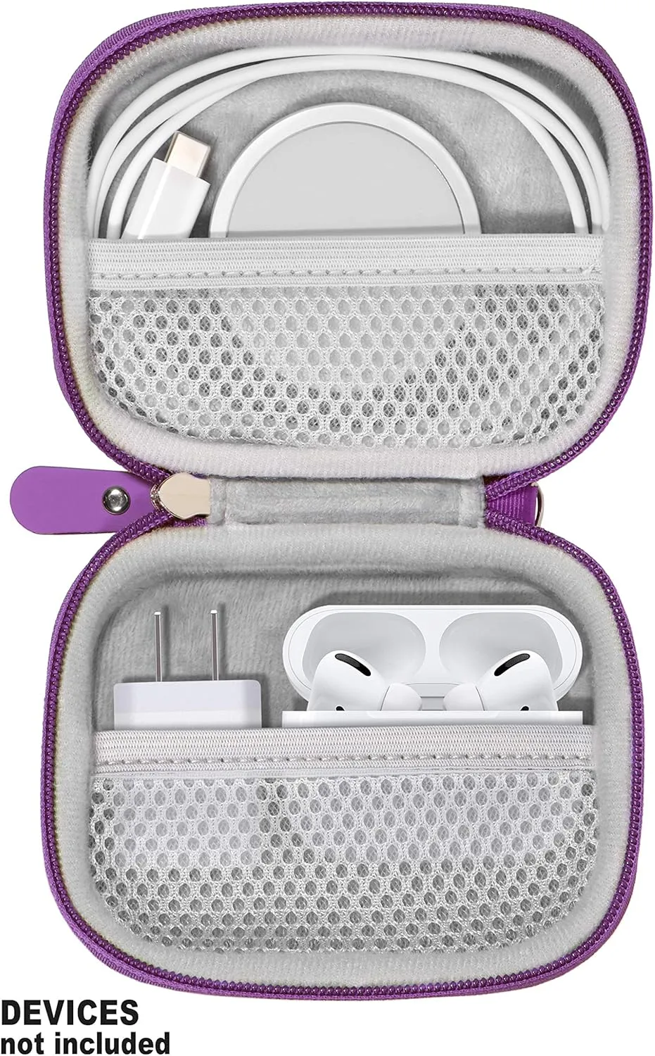 CaseSack All in one Handy Case for iPhone MagSafe Charger, Battery Pack, AirPods Pro (2nd Generation)/AirPods Pro/AirPods Wireless Earbuds and Accessories.