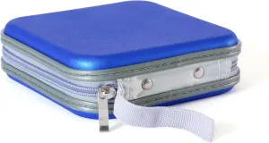 CD Case, Durable 32 CD Holder, DVD Case for Kids DVD Collection, Reliable CD Storage to Hold your Old CDs (Blue)