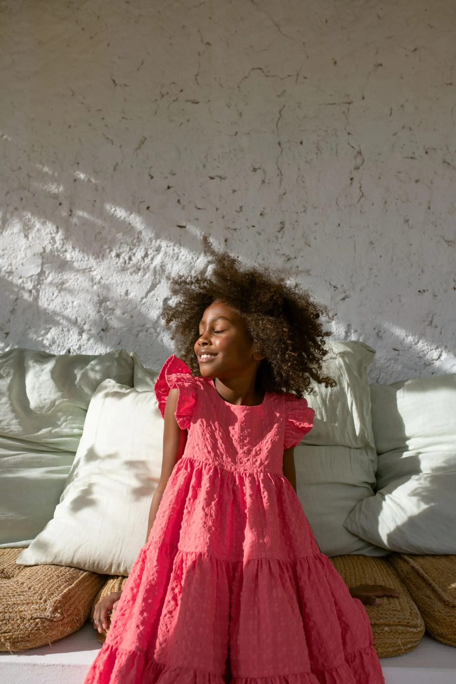 CERA UNA VOLTA TEXTURED TIERED JUMPER