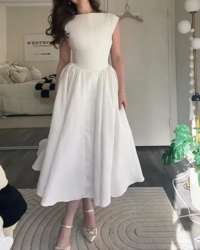 Cheryl | Fashion Elegant Solid Color Dress