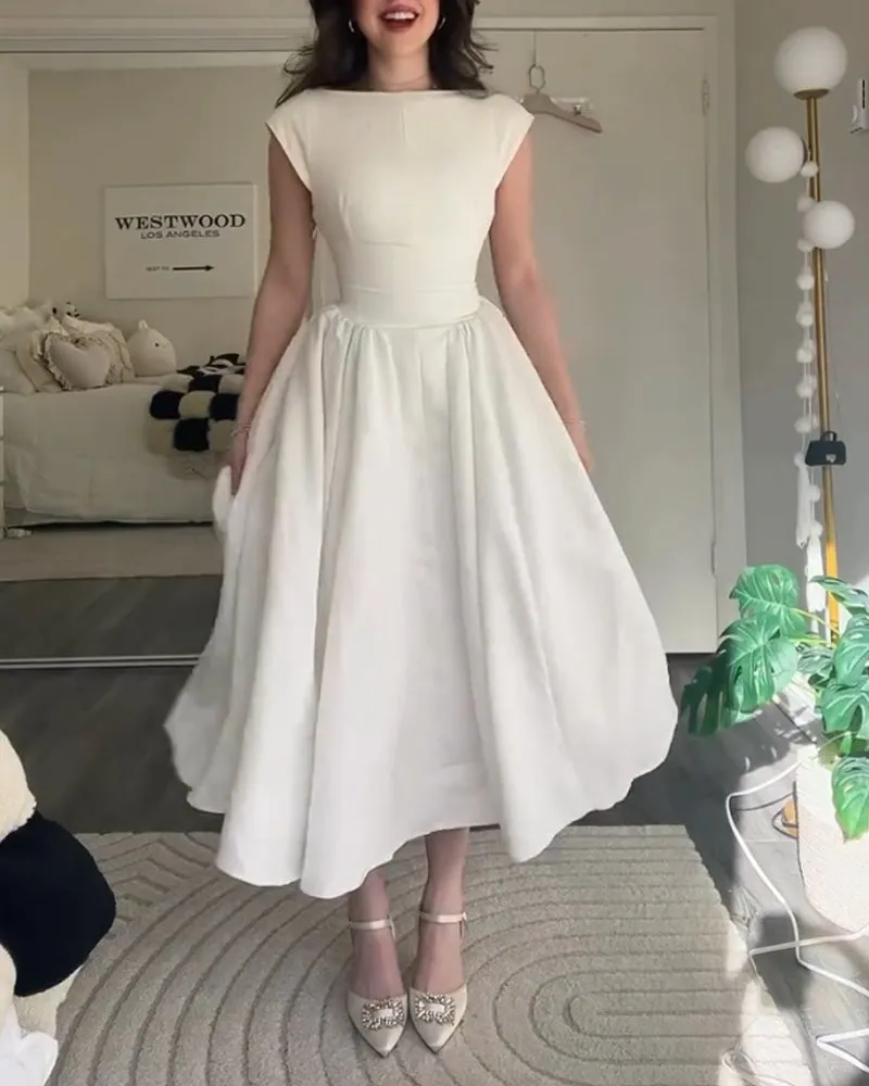 Cheryl | Fashion Elegant Solid Color Dress